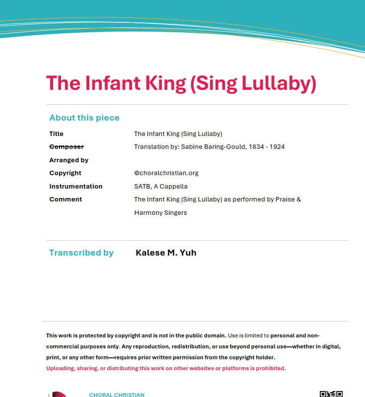 The Infant King - Traditional Basque Carol